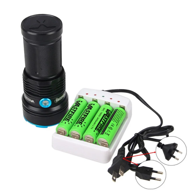 Tactical Flashlight High brightness and power 3 mode 6000 lumens 12 T6 LED Flashlight Torch+18650 Battery+Charger DE AU Stock
Tactical Flashlight High brightness and power 3 mode 6000 lumens 12 T6 LED Flashlight Torch+18650 Battery+Charger DE AU Stock
