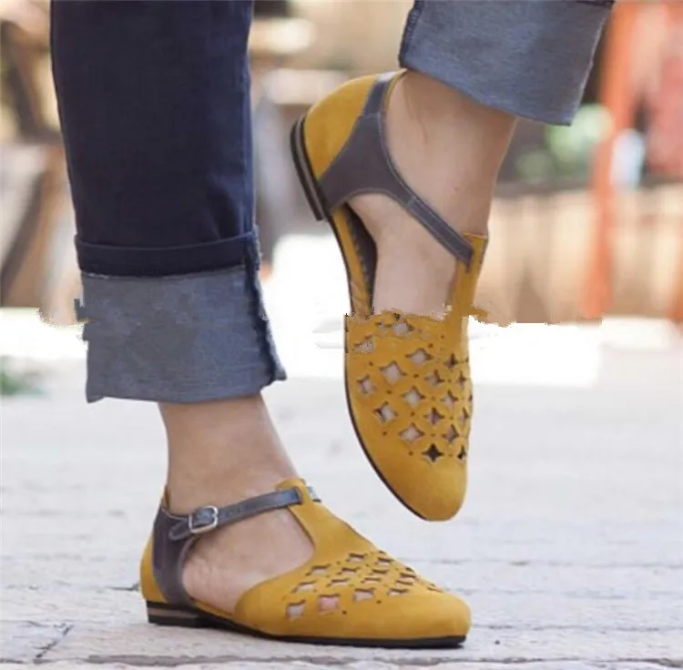 Фото Большие размеры женская обувь весенние женские острый носок туфли с вырезами на(Aliexpress на русском)