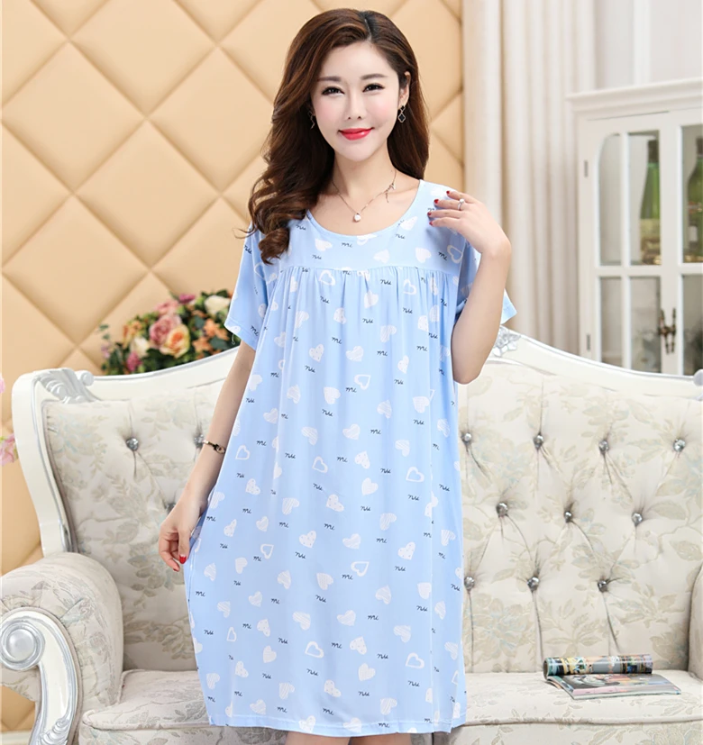 New Arrivals Heart Pattern Home Dress Big Yards L-5XL 2022 Summer Women Sweet Sleepwear Cotton Nightgown Blue Pink Night Dress
New Arrivals Heart Pattern Home Dress Big Yards L-5XL 2022 Summer Women Sweet Sleepwear Cotton Nightgown Blue Pink Night Dress