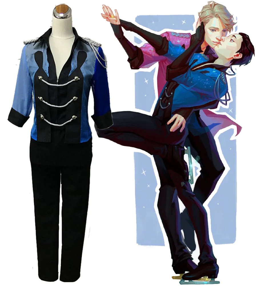 Хит аниме YURI ON ICE Yuri Katsuki костюм полный комплект косплей форма для фигурного