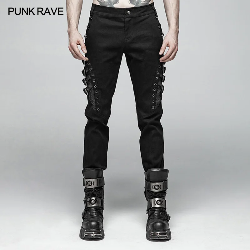 Punk Rave Black Punk Rock Fashion Metal Personality Cowboy Slim-Fitting Men's Pants Trousers Rockability WK365
Punk Rave Black Punk Rock Fashion Metal Personality Cowboy Slim-Fitting Men's Pants Trousers Rockability WK365