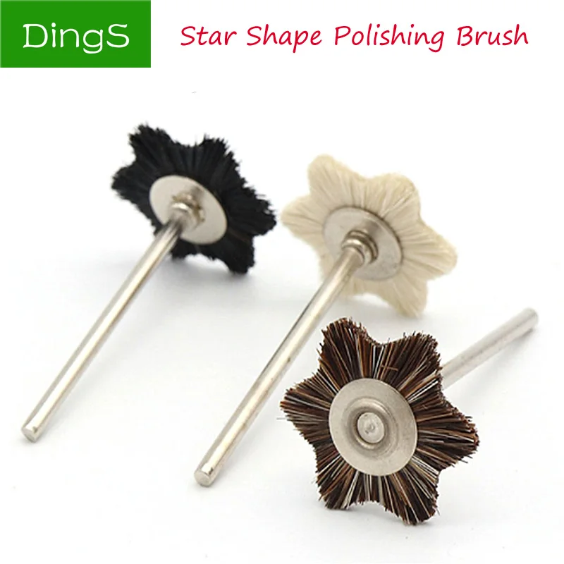 5pcs Star Shape Mini Wool Pig Horse Hair Polishing Brush For Drill Rotary Polishing Grinding Tools 2.35mm Shank
5pcs Star Shape Mini Wool Pig Horse Hair Polishing Brush For Drill Rotary Polishing Grinding Tools 2.35mm Shank