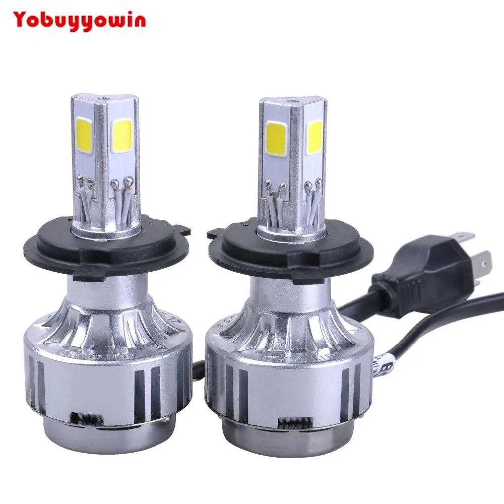 LED Headlight Conversion Kit H4 / 9003 72w 6600lm 6000K Cool White 3-Sided COB LED (Pack of 2)
LED Headlight Conversion Kit H4 / 9003 72w 6600lm 6000K Cool White 3-Sided COB LED (Pack of 2)
