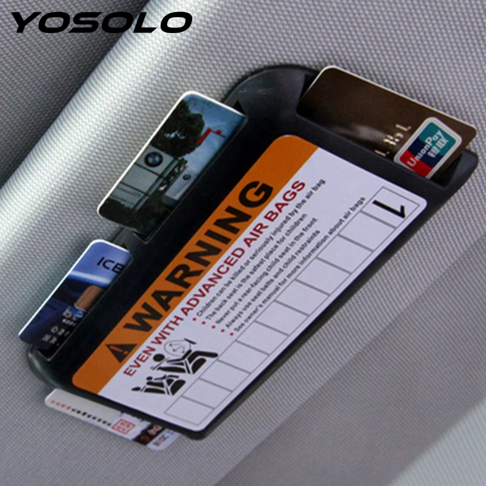 YOSOLO Sunshade Storage Box Car Visor Clip Organizer Temporary Parking Phone Number High-speed IC Card Clip Card Holder
YOSOLO Sunshade Storage Box Car Visor Clip Organizer Temporary Parking Phone Number High-speed IC Card Clip Card Holder