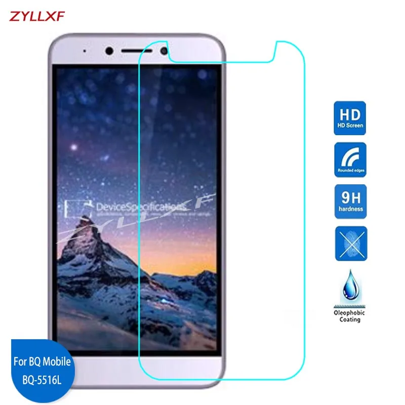 Для BQ Mobile 5516L двойная защитная пленка из закаленного стекла 5 дюймов 9H 2.5D на BQS
