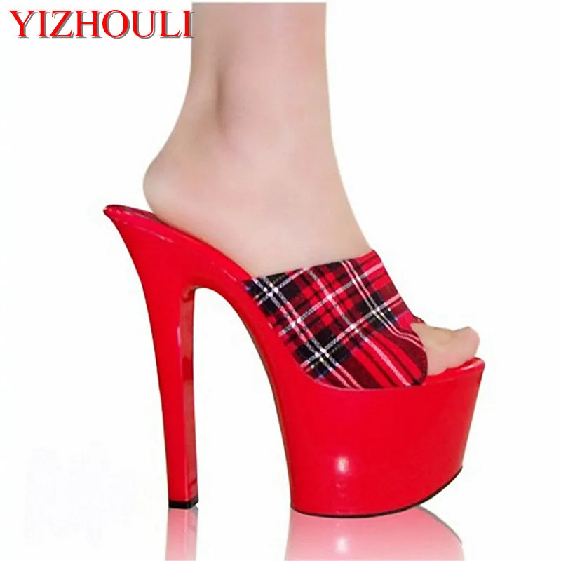 7 Inch New Arrival Lady Sexy High Heels Sandals Open Toe Slippers Ladies Casual Shoes Scotland Style Women Slippers Exotic Shoes
7 Inch New Arrival Lady Sexy High Heels Sandals Open Toe Slippers Ladies Casual Shoes Scotland Style Women Slippers Exotic Shoes