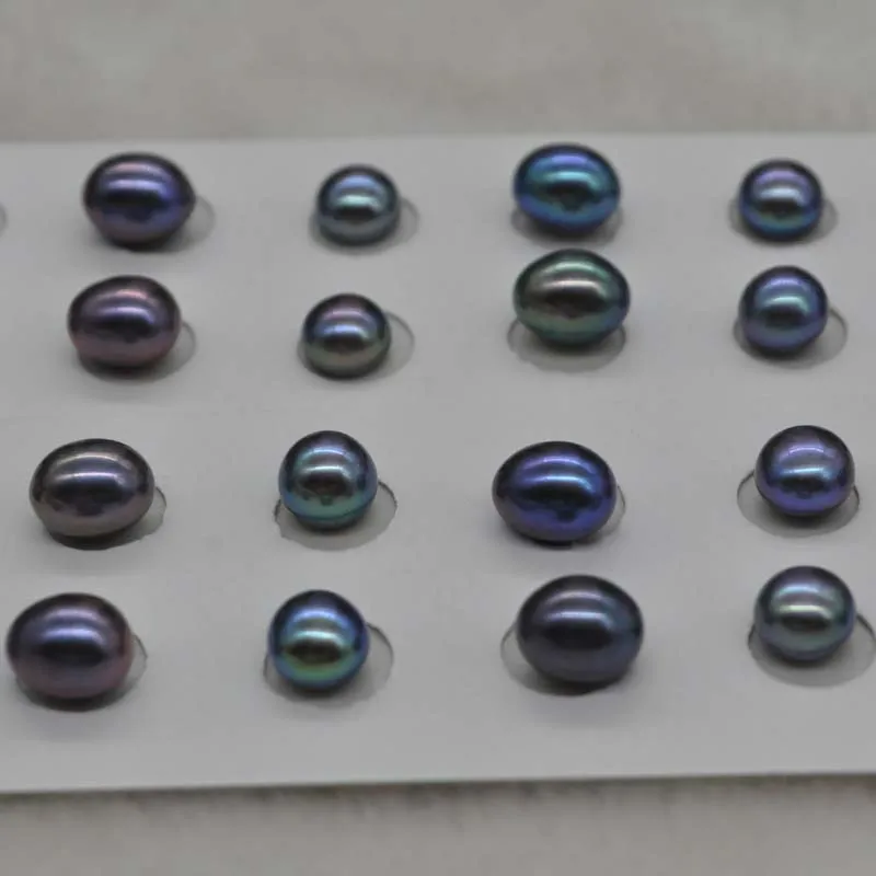 Newly wholesale 12 pairs mix style button & rice black half hole freshwater pearl
Newly wholesale 12 pairs mix style button & rice black half hole freshwater pearl