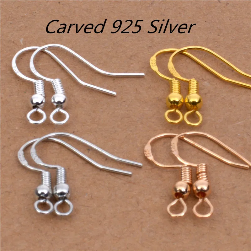 Top Quality 50pcs/lot 925 Sterling Silver Earrings Findings For DIY Jewelry Ear Hook Earwires Accessory
Top Quality 50pcs/lot 925 Sterling Silver Earrings Findings For DIY Jewelry Ear Hook Earwires Accessory