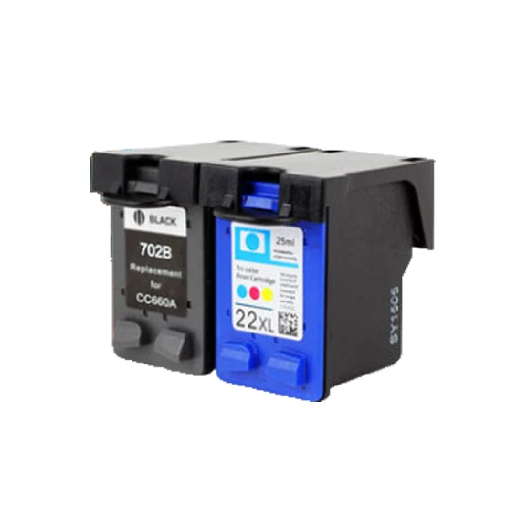 JIANYINGCHEN Remanufactured ink cartridge replacement for HP702B 22XL for inkjet printer J3508 J3606 3608 3600(2Pcs/lot )
JIANYINGCHEN Remanufactured ink cartridge replacement for HP702B 22XL for inkjet printer J3508 J3606 3608 3600(2Pcs/lot )