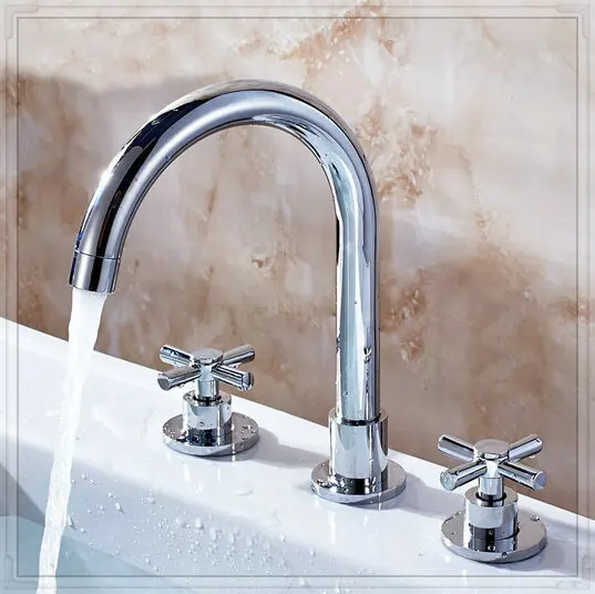 bathroom bathtub faucet split 3 holes basin wash 3pc set 2125|faucet home|bathtub with hand showerfaucet stems |