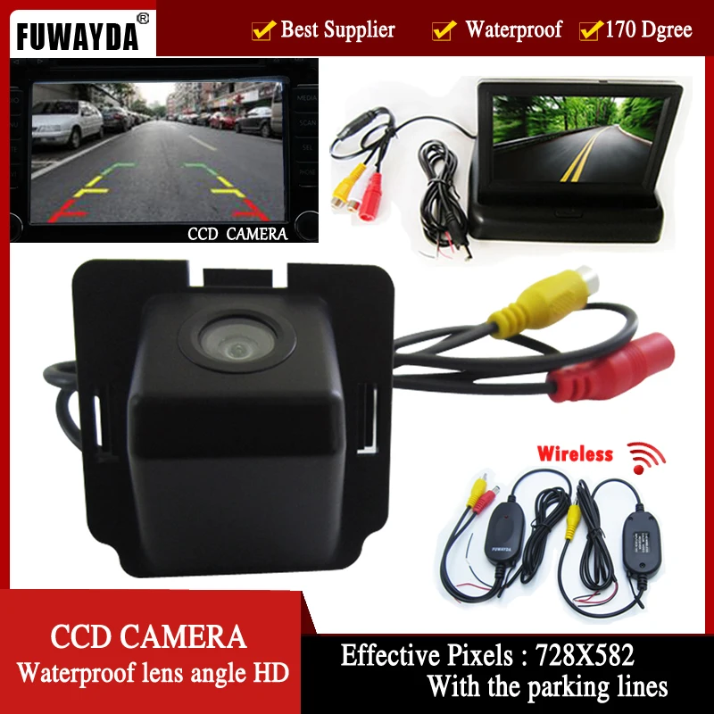 FUWAYDA Wireless Color Car CCD Rear View Camera for Mitsubishi Outlander 2007-2010,with 4.3 Inch foldable LCD TFT Monitor
FUWAYDA Wireless Color Car CCD Rear View Camera for Mitsubishi Outlander 2007-2010,with 4.3 Inch foldable LCD TFT Monitor