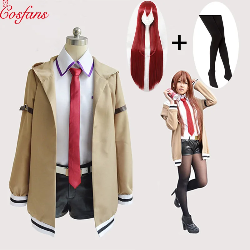 9 шт. Косплей Костюм ворота Steins японский аниме косплей Makise Kurisu Косплей куртка пальто наряд Костюмы Униформа костюм полный комплект
9 шт. Косплей Костюм ворота Steins японский аниме косплей Makise Kurisu Косплей куртка пальто наряд Костюмы Униформа костюм полный комплект