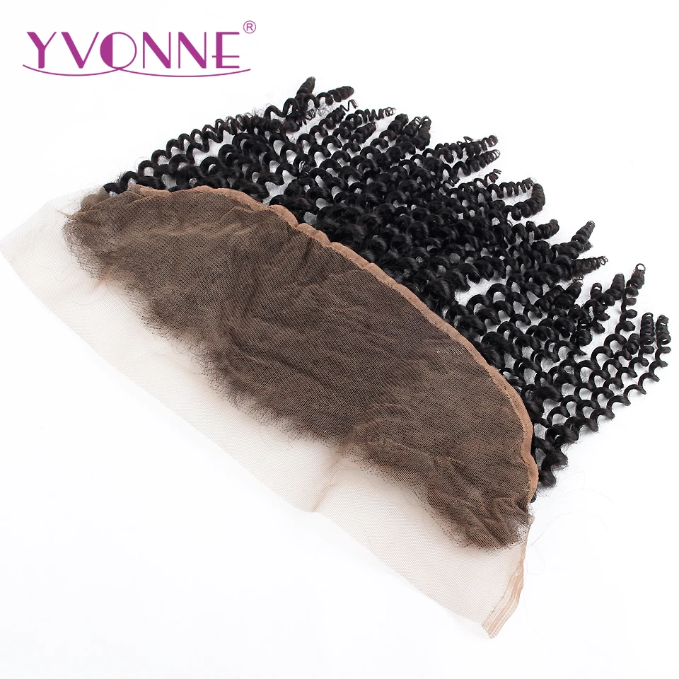 Yvonne 4A 4B бразильские кудрявые человеческие волосы фронтальные с пряди