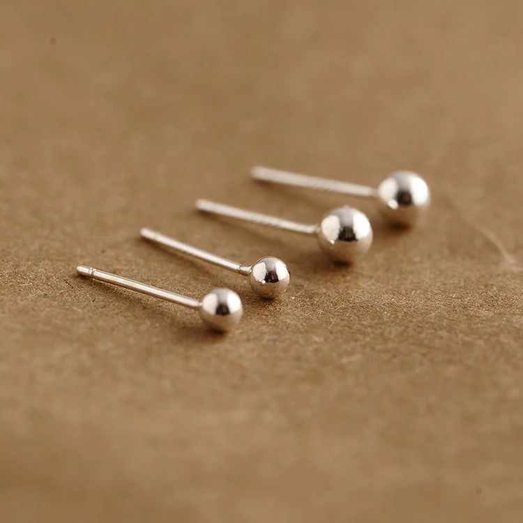 925 sterlingSV ball stud studs round mini miniature earrings fashion simple woman gift
925 sterlingSV ball stud studs round mini miniature earrings fashion simple woman gift