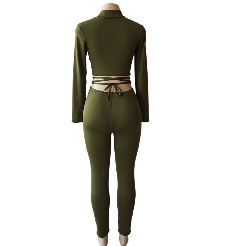 2019 Spring and autumn ladies pure color outfit sexy bodycon midriff set with long sleeve and long pants figure flatterin suits
2019 Spring and autumn ladies pure color outfit sexy bodycon midriff set with long sleeve and long pants figure flatterin suits