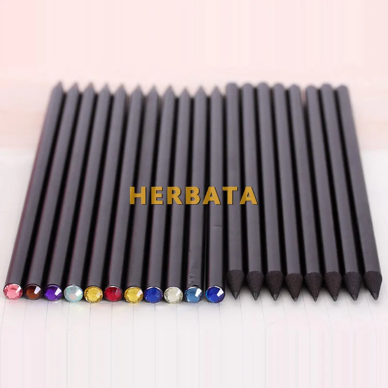 Бесплатная доставка 1 шт./лот карандаш HB с цветными бриллиантами Kawaii школьный