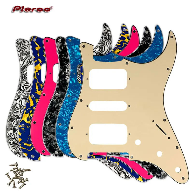 

Guitar Parts - For USA\Mexico Fd Strat11 Screw Holes HSH Two Deluxe Humbuckers Single St Guitar Pickguard Scratch Plate