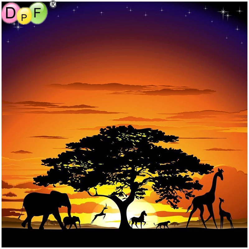 DPF full square diamond embroidery Sunset animals diamond painting cross stitch needlework diamond mosaic rhinestone home decor
DPF full square diamond embroidery Sunset animals diamond painting cross stitch needlework diamond mosaic rhinestone home decor