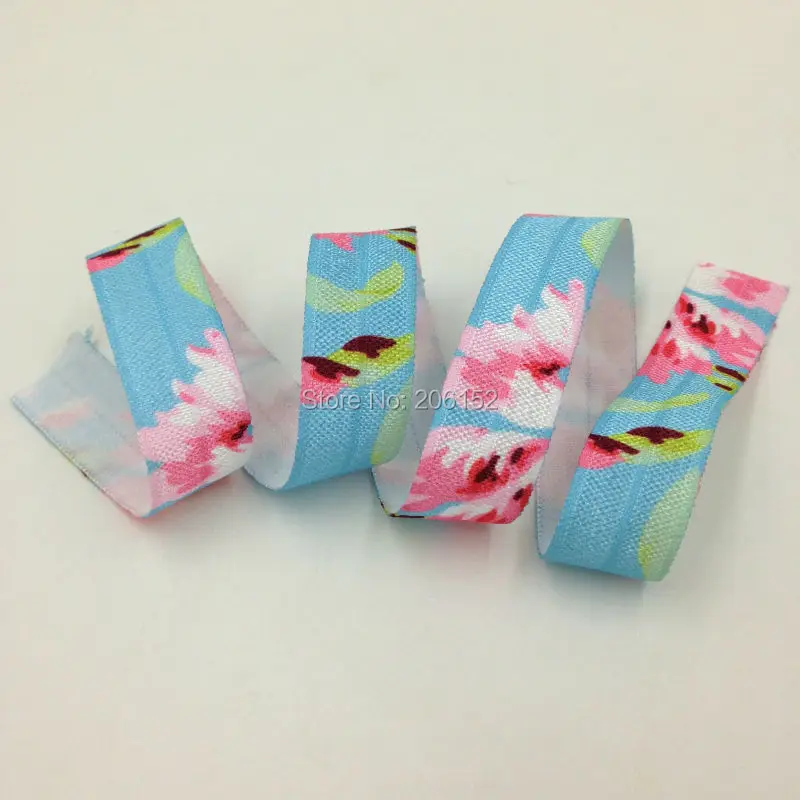5/8" Floral Print Fold Over Elastic Ribbon Flower Print FOE Elastic for DIY Headwear Hair Band Hair Accessories 100Yard/lot
5/8" Floral Print Fold Over Elastic Ribbon Flower Print FOE Elastic for DIY Headwear Hair Band Hair Accessories 100Yard/lot