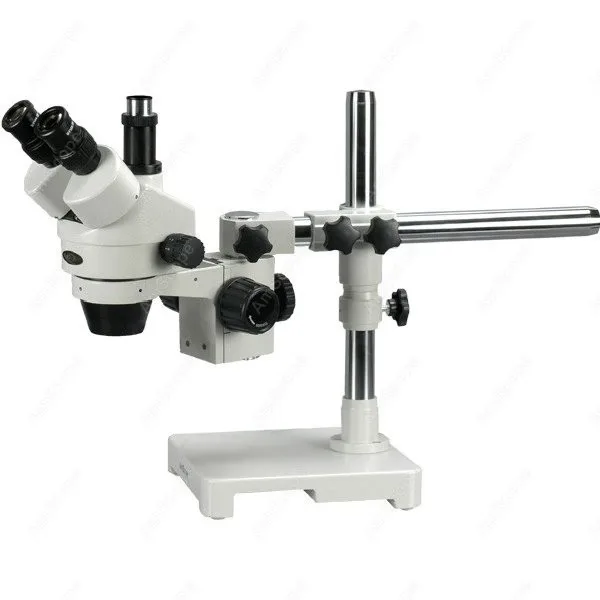 Boom Stand Microscope--AmScope Supplies 7X-180X Trinocular Stereo Zoom Microscope on Single Arm Boom Stand
Boom Stand Microscope--AmScope Supplies 7X-180X Trinocular Stereo Zoom Microscope on Single Arm Boom Stand