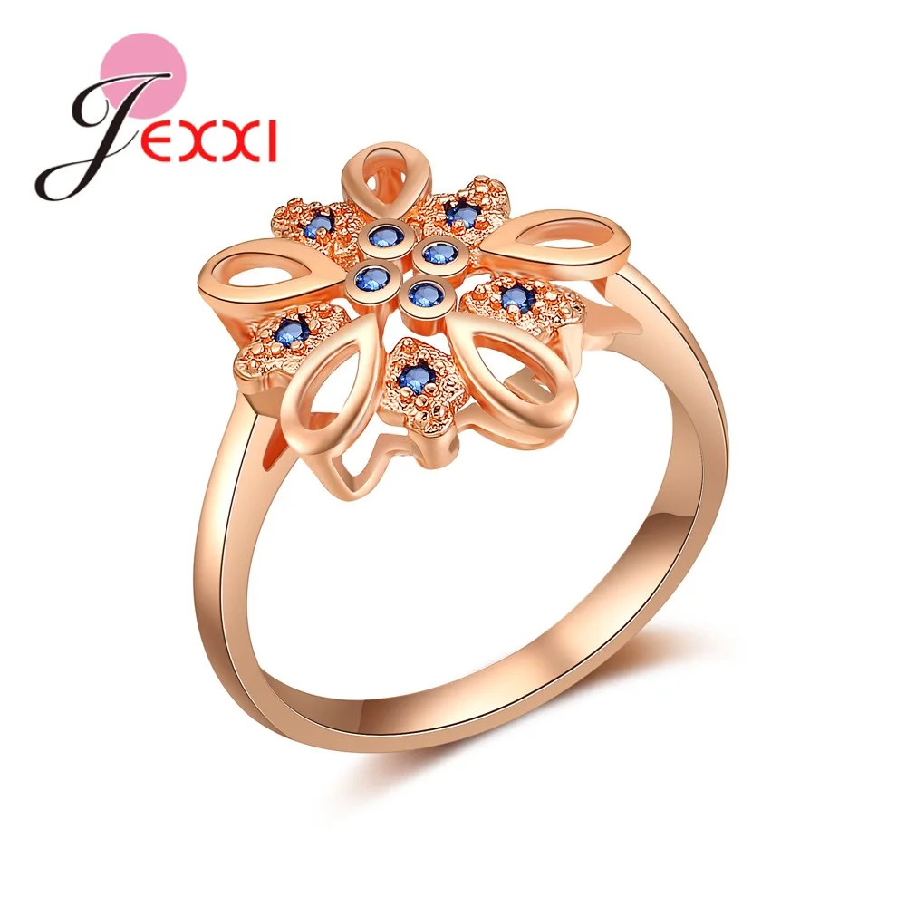 Retro Noble Hollowing Design Women Rose Gold Wedding Engagement Band Ring with Luxury Clear Blue Cubic Zircon Jewelry
Retro Noble Hollowing Design Women Rose Gold Wedding Engagement Band Ring with Luxury Clear Blue Cubic Zircon Jewelry
