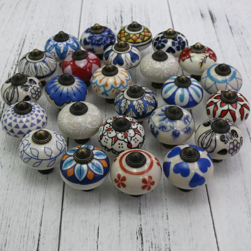 1x Pastoral printed Ceramic Handle Knob Closet Cupboard Door Cabinet Drawer Pull Handles Round
1x Pastoral printed Ceramic Handle Knob Closet Cupboard Door Cabinet Drawer Pull Handles Round