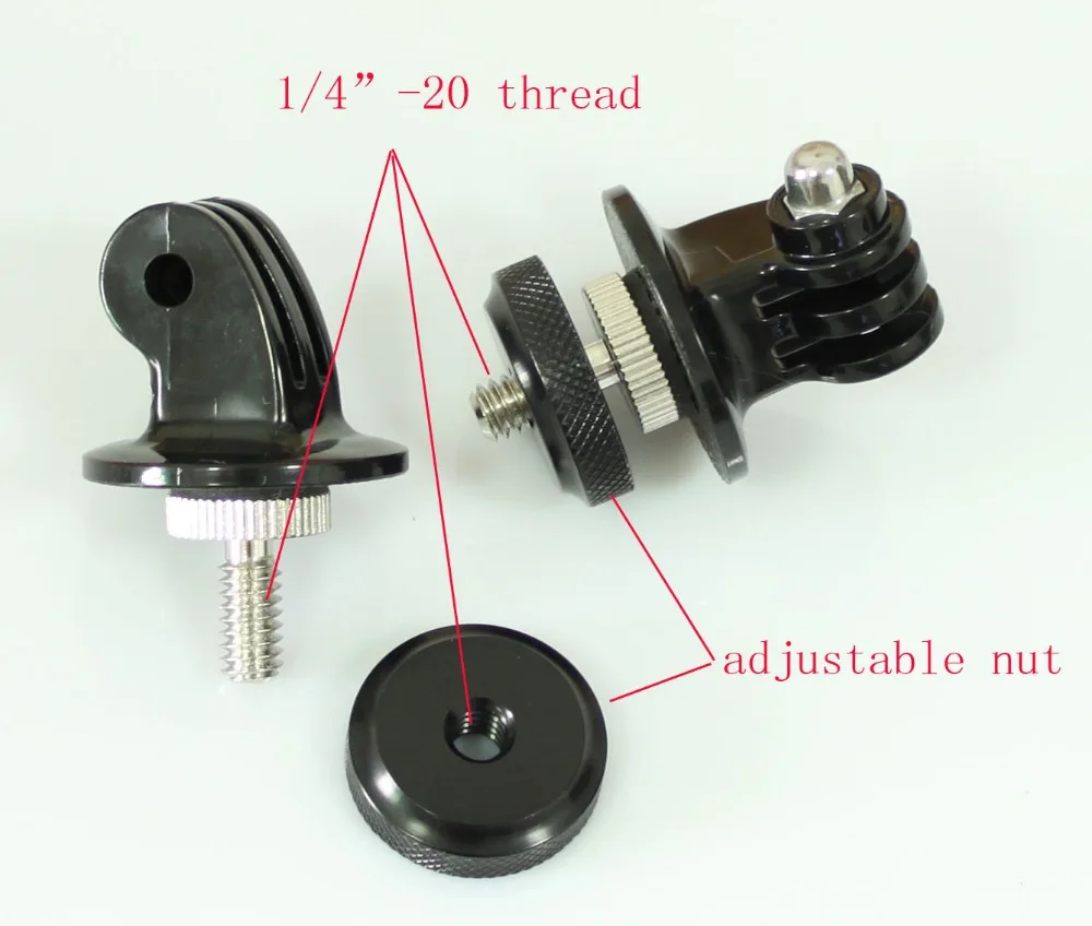 2pcs Any Camera to GoPro Adapter 1/4' Tripod Thread to GoPro HERO Mounts New (pack of Two)
2pcs Any Camera to GoPro Adapter 1/4' Tripod Thread to GoPro HERO Mounts New (pack of Two)