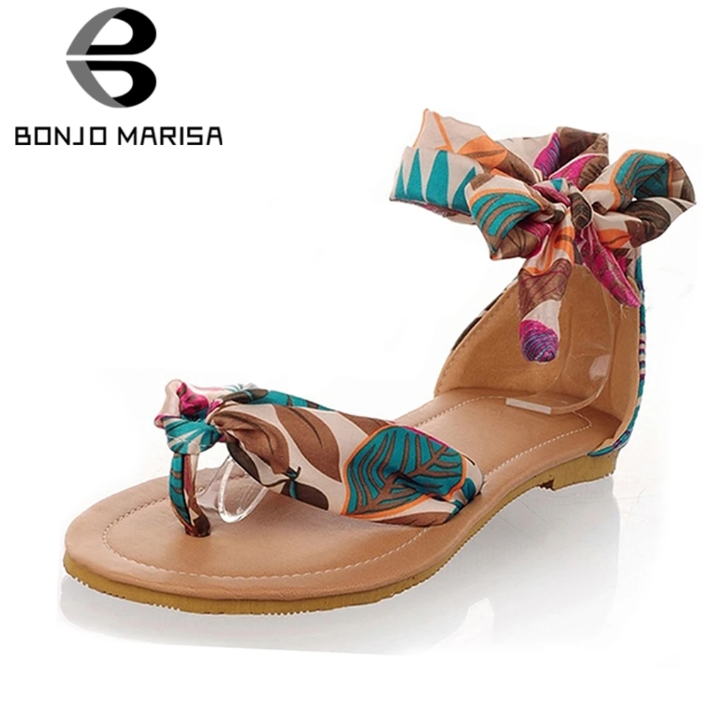 BONJOMARISA 2020 Plus Size 34-52 Flat Sandals Women Soft Casual Flower Print Women Sandals Summer Low Heel Beach Shoes Woman
BONJOMARISA 2020 Plus Size 34-52 Flat Sandals Women Soft Casual Flower Print Women Sandals Summer Low Heel Beach Shoes Woman