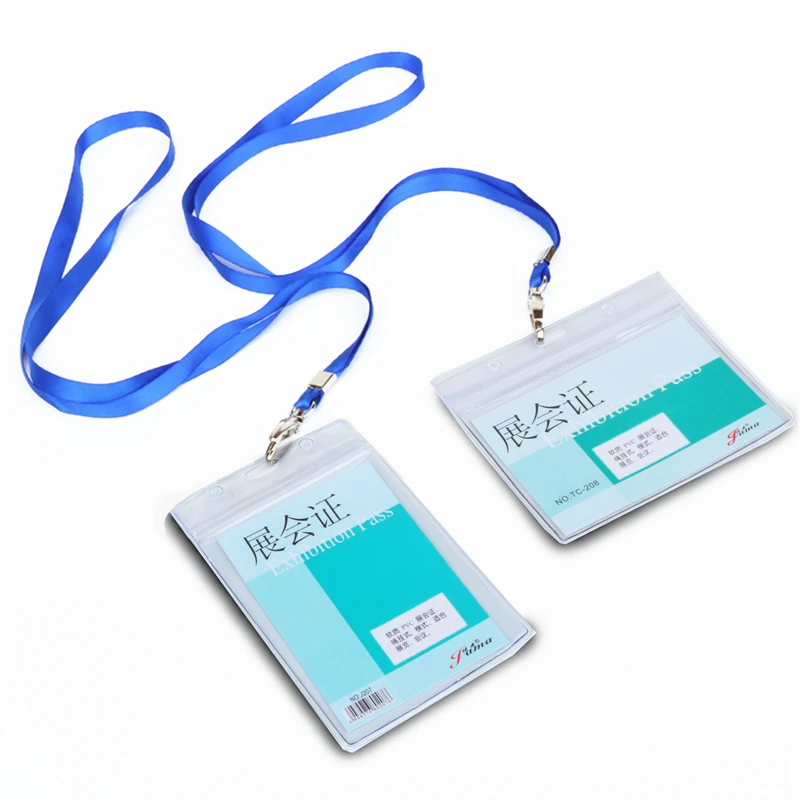 Soft plastic waterproof working ID card holder exhibition Horizontal and vertical Work Card Holder
Soft plastic waterproof working ID card holder exhibition Horizontal and vertical Work Card Holder
