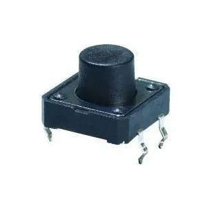 Бесплатная доставка 100 шт. DIP 12X12X10 (h) мм Тактильные Такт Кнопка Микропереключатель