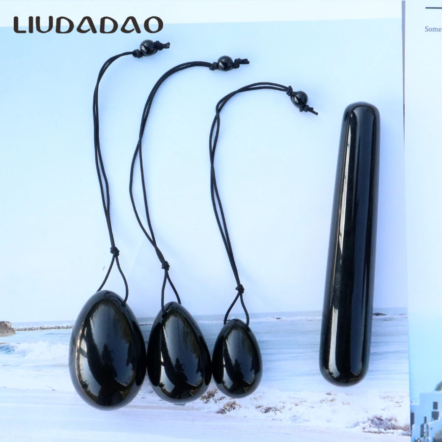 Yoni Massager Black Obsidian Yoni Egg with beads Relax Tool Crystal Massage Wand Vaginal Ben Wa Ball for Women Kegel Exerciser
Yoni Massager Black Obsidian Yoni Egg with beads Relax Tool Crystal Massage Wand Vaginal Ben Wa Ball for Women Kegel Exerciser