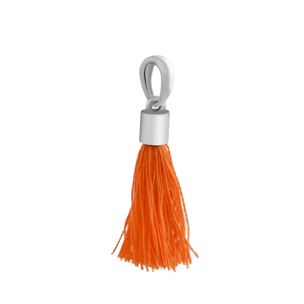 Fandola Beads Real 925 Sterling Silver Jewelry Fits Pandora Bracelet Orange Fabric Tassel Dangle Charm for Women DIY Making
Fandola Beads Real 925 Sterling Silver Jewelry Fits Pandora Bracelet Orange Fabric Tassel Dangle Charm for Women DIY Making