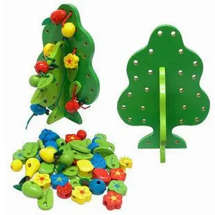 Candice guo wooden toy educational wood assemble green fruit tree stringing beads game block children birthday christmas gift
Candice guo wooden toy educational wood assemble green fruit tree stringing beads game block children birthday christmas gift