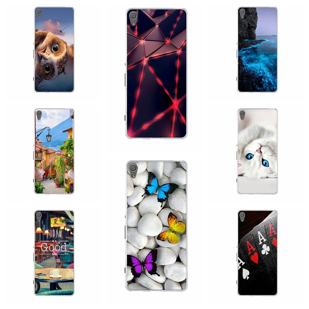 Силиконовый чехол для Sony Xperia XA F3111 F3112 X A Coque красочный с рисунком телефона|Бамперы|