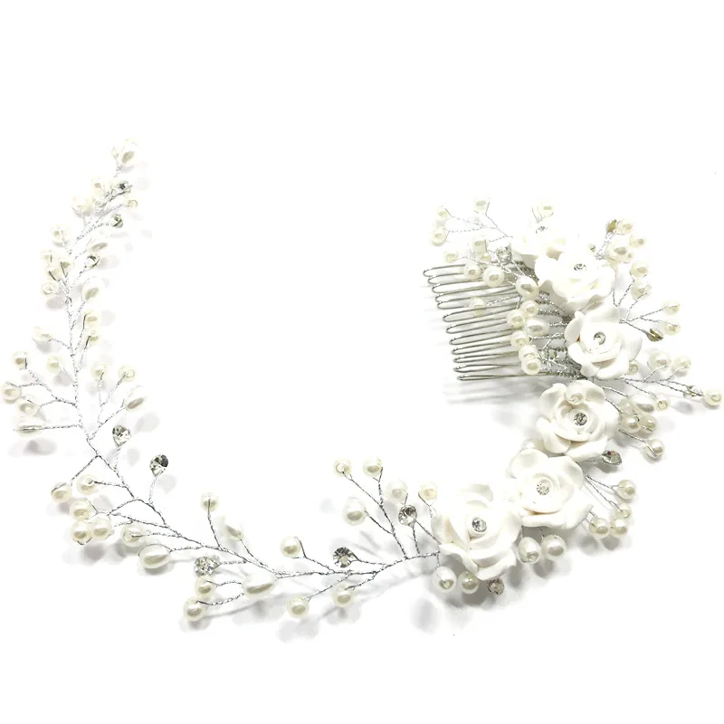 Women Hair Comb With White Flower Rhinestone Wedding Bridal Hair Accessiores Hair piece for Flowergirl
Women Hair Comb With White Flower Rhinestone Wedding Bridal Hair Accessiores Hair piece for Flowergirl