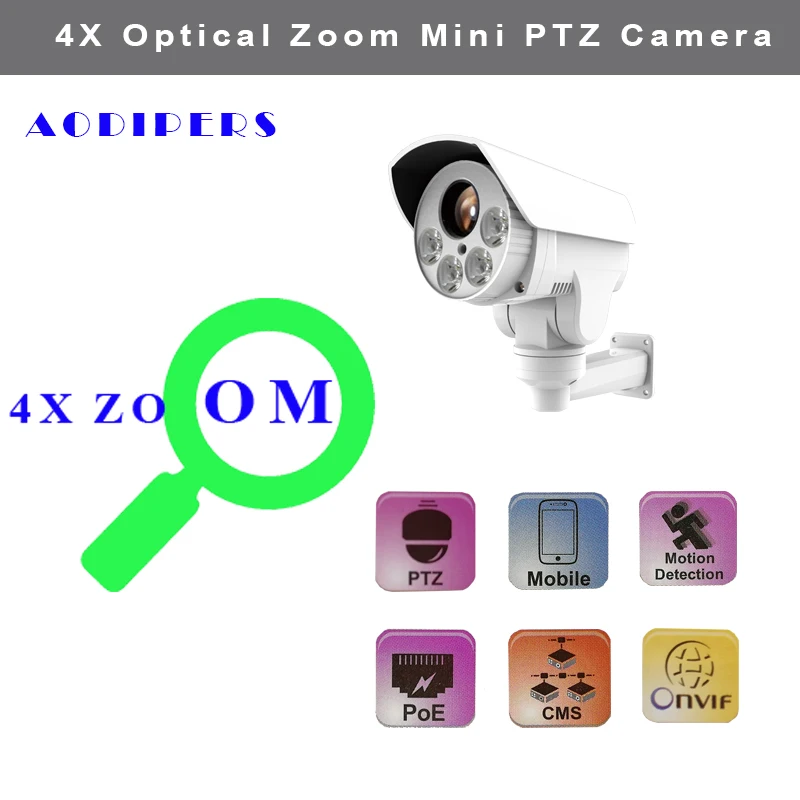 1080P Мини IP PTZ камера наружная Поддержка ONVIF; инфракрасная H.265 2,8-12 мм моторизованная объектив скоростная купольная камера для камеры безопасн...
1080P Мини IP PTZ камера наружная Поддержка ONVIF; инфракрасная H.265 2,8-12 мм моторизованная объектив скоростная купольная камера для камеры безопасн...