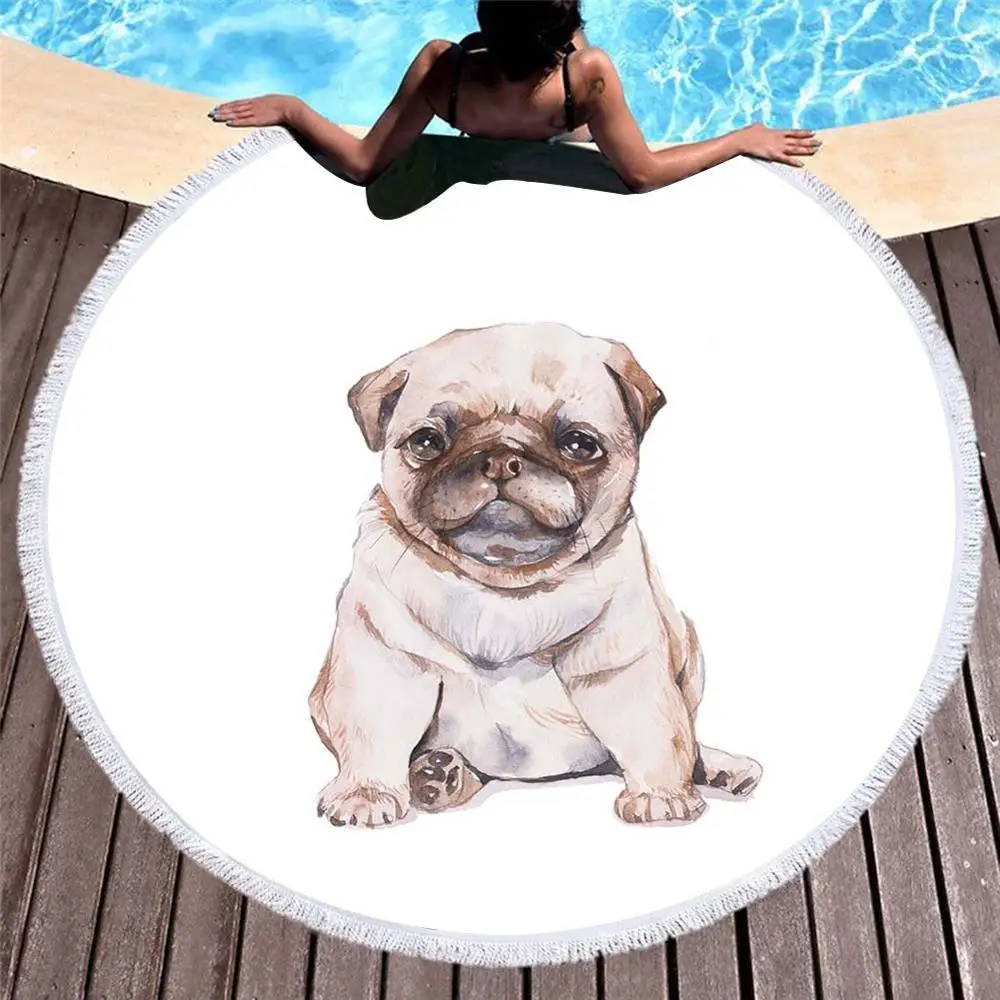 Free shipping Novelty Holiday Gift Animal Bull Dog Rose Flower Fringed Large Round Spa Sauna Swim Beach Towel
Free shipping Novelty Holiday Gift Animal Bull Dog Rose Flower Fringed Large Round Spa Sauna Swim Beach Towel