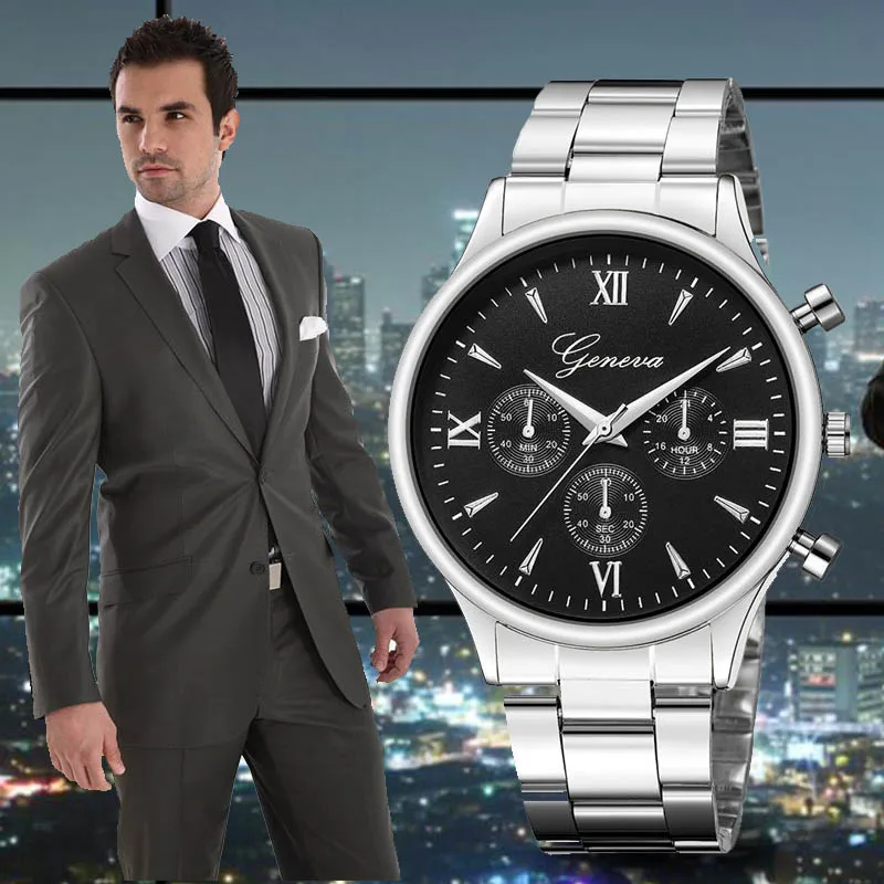 Automatic Date Quartz Men Watch Geneva Male Luxury Brand Stainless Steel Sport Business Men Wrist Watch Clock reloj hombre Saat
Automatic Date Quartz Men Watch Geneva Male Luxury Brand Stainless Steel Sport Business Men Wrist Watch Clock reloj hombre Saat