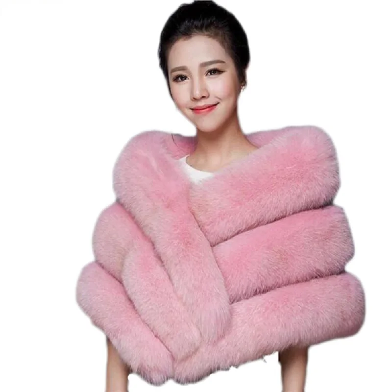 Jackets For Women Winter 2020 fur Shawl Cape Mink Coat Fashion Style Women Fur Imitation Fox Fur Shawl Female Mink Fur Coat
Jackets For Women Winter 2020 fur Shawl Cape Mink Coat Fashion Style Women Fur Imitation Fox Fur Shawl Female Mink Fur Coat