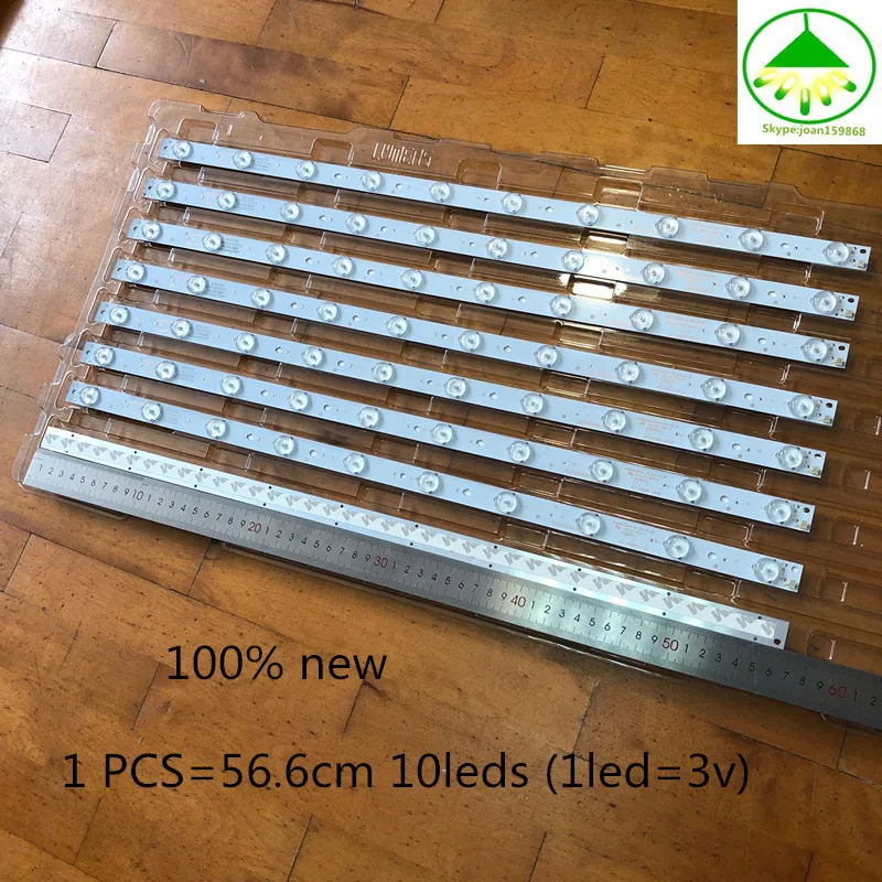 6 pcs/Lot 100% new LCD TV backlight strip for 55CE5129H1 HK55D10-ZC14A-03 303HK550037 1 PCS=56.6cm 10leds (1led=3v)
6 pcs/Lot 100% new LCD TV backlight strip for 55CE5129H1 HK55D10-ZC14A-03 303HK550037 1 PCS=56.6cm 10leds (1led=3v)