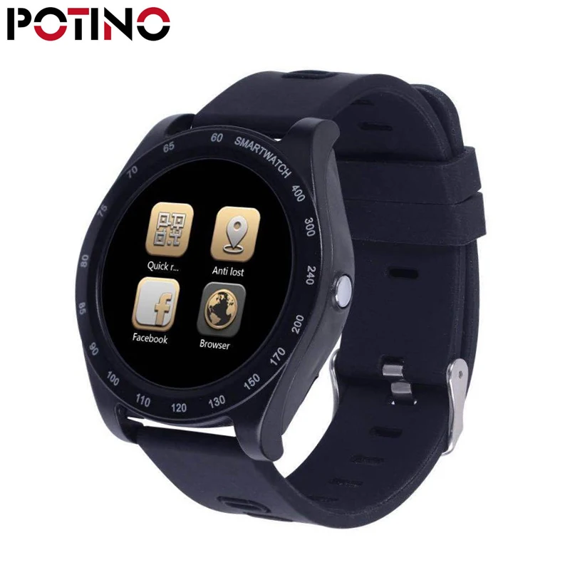 Potino Смарт часы Z1 SmartWatch шагомер Фитнес Камера sim карты Mp3 плеер Relogio masculino для Android