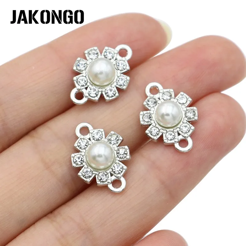 5pcs Silver Plated Crystal Clear White Pearl Connectors for Jewelry Making Bracelet Jewelry Findings Accessories Craft 17x13mm
5pcs Silver Plated Crystal Clear White Pearl Connectors for Jewelry Making Bracelet Jewelry Findings Accessories Craft 17x13mm