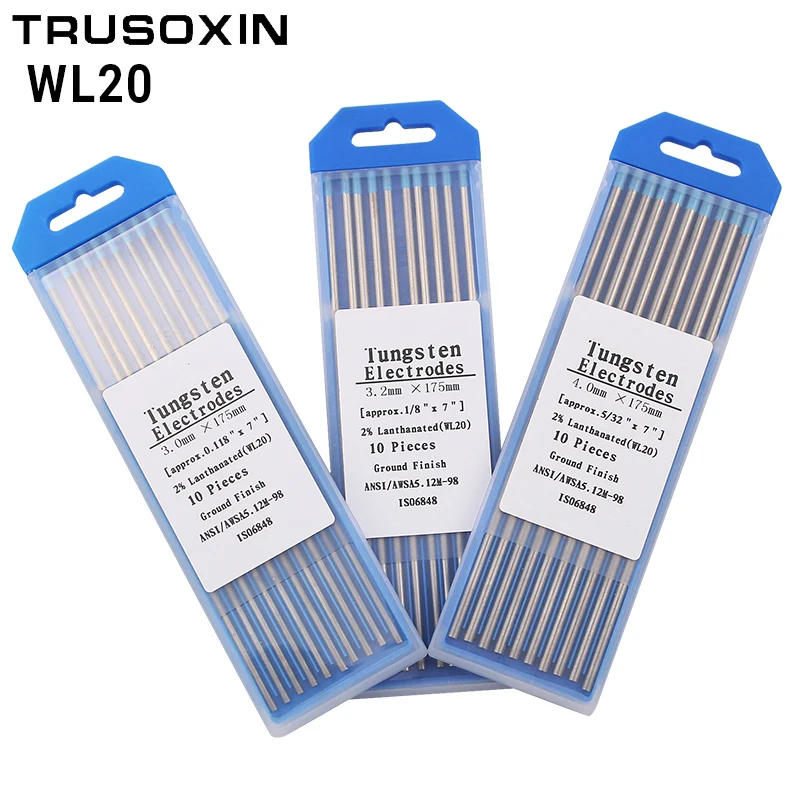 Tungsten Electrode Welding Equipment Accessory 10pcs Blue head Lanthanated 175mm TIG Tungsten Needle/Tungsten Rod/Solder Pin
Tungsten Electrode Welding Equipment Accessory 10pcs Blue head Lanthanated 175mm TIG Tungsten Needle/Tungsten Rod/Solder Pin