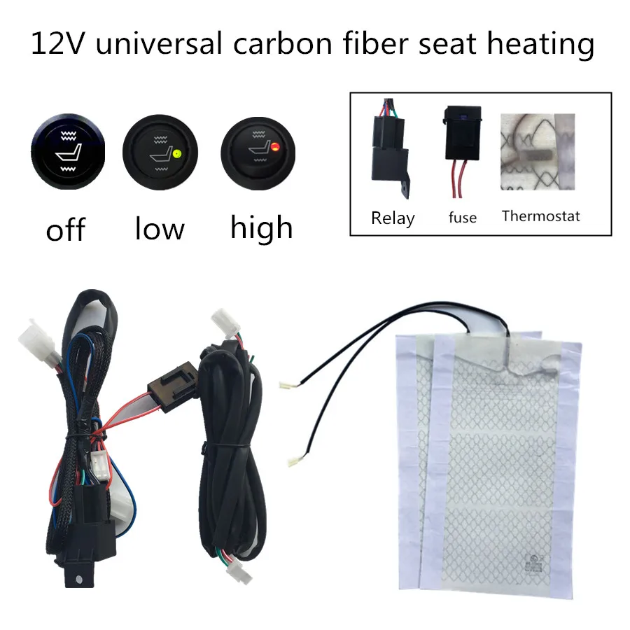cheapest promotion@2 /dual seats install,Round switch seat heating pad cover alloy wire seat heated kit , heating carbon fibre
cheapest promotion@2 /dual seats install,Round switch seat heating pad cover alloy wire seat heated kit , heating carbon fibre