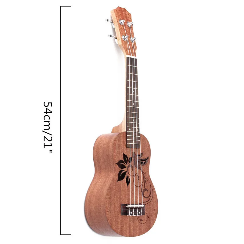 21 Inch 15 Frets 4 Strings Ukulele Soprano Sapele Uke Bird Flower Rosewood Mini Guitar Guitarra Music Stringed Ukulele Concert
21 Inch 15 Frets 4 Strings Ukulele Soprano Sapele Uke Bird Flower Rosewood Mini Guitar Guitarra Music Stringed Ukulele Concert