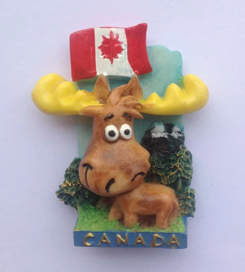 Handmade Painted Canana Flag Cute Animalse Fridge Magnets World Tourism Souvenirs Refrigerator Magnetic Sticker
Handmade Painted Canana Flag Cute Animalse Fridge Magnets World Tourism Souvenirs Refrigerator Magnetic Sticker