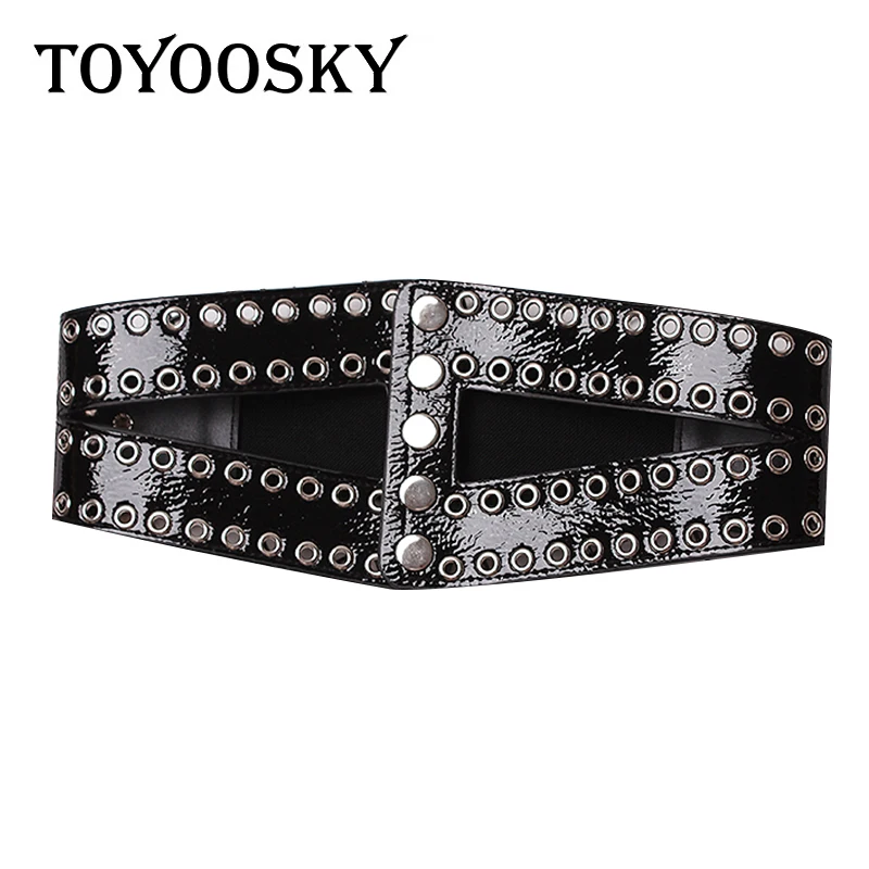 Punk Gothic Women Wide Belt For Coat Rivet Hollow Wide Waist Belt Female All-match Sweater Skirt Wide Belt Strap Women Black Red
Punk Gothic Women Wide Belt For Coat Rivet Hollow Wide Waist Belt Female All-match Sweater Skirt Wide Belt Strap Women Black Red