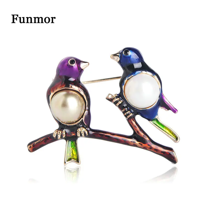 Funmor Double Bird Brooch Enamel Pins Women Children Collar Coat Jackets Decoration Jewelry Activity Wedding Ornaments Presents
Funmor Double Bird Brooch Enamel Pins Women Children Collar Coat Jackets Decoration Jewelry Activity Wedding Ornaments Presents