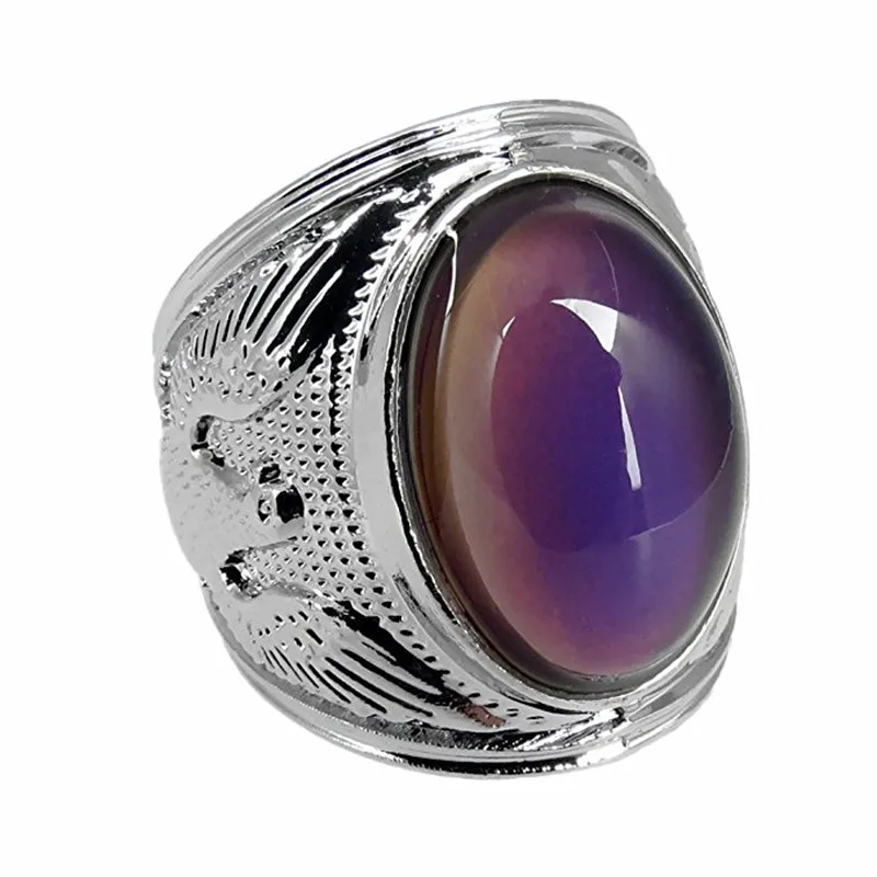 Trendy Big Oval opal Mood Rings for women temperature Color Changing Ring female men
Trendy Big Oval opal Mood Rings for women temperature Color Changing Ring female men