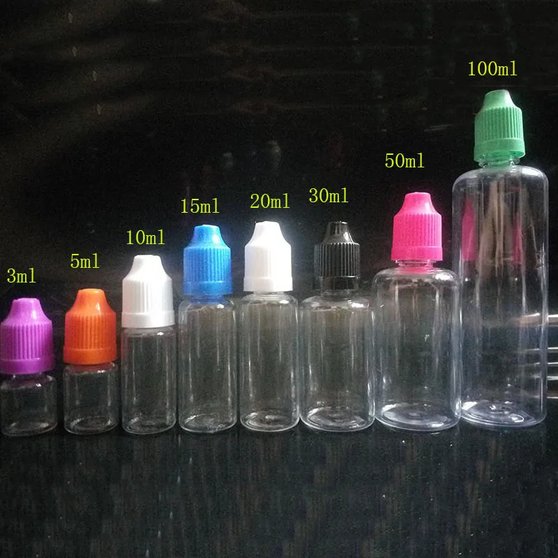 plastic Pet 20ml bottle Empty Clear Long Thin Dropper bottles E cigarette Liquid oil in Bottle For Ejuice 2500pcs | Красота и